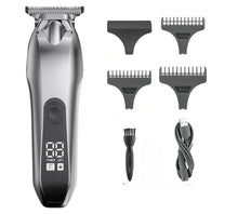 Load image into Gallery viewer, Professional Cordless Hair Clippers for Men Zero Gapped T-Blade Trimmer with LCD Display Rechargeable Electric Beard Trimmer