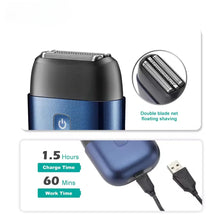 Load image into Gallery viewer, Hair Trimmer Professional Waterproof Travel Mini Beard Trimmer IPX7 Portable Reciprocating Foil Trimmer for Men