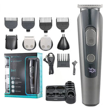 Load image into Gallery viewer, Hair Trimmer Cordless Hair Cutting Machine Electric Haircut Professional Hair Clipper Digital Display Trimmer for Men