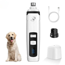 Load image into Gallery viewer, Electric Nail Titanium Cat Dog Pet Grooming Gadget USB Rechargeable Professional Pet Nail Trimmer Claw Nail Clipper