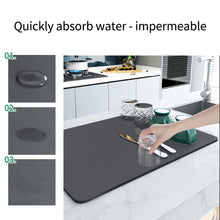 Load image into Gallery viewer, Super Absorbent Drainer Placemat for Kitchen - 2 Colors