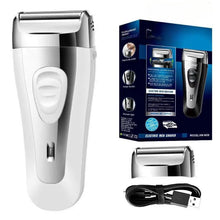 Load image into Gallery viewer, Powerful Rechargeable Shaver for Men Foil Electric Shaver Beard Head Shaving Electric Razor Facial USB with Extra Mesh