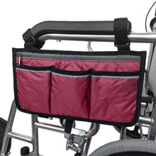 Load image into Gallery viewer, Cycling Walker Bag Rollator Organizer Pockets Wheelchair Scooter Stroller Side Bag for Sundries Wallet Snacks Storage Use