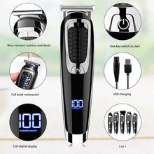 Load image into Gallery viewer, Professional Hair Trimmer Waterproof 5 in 1 Hair Clipper Electric Hair Cutting Machine Beard Trimer Body Men Haircut