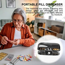 Load image into Gallery viewer, Portable Pill Dispenser Multi-Purpose Medicine Storage Organizer Daily Pill Storage Case Vitamin Fish Oil Supplements Pill Box