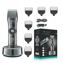 Load image into Gallery viewer, Hair Cutting Machine Adjustable Hair Trimmer Cordless Clipper Electric Barber LED Display Trimmer for Men with Base