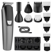 Load image into Gallery viewer, 6 in 1 Changing Head Electric Clippers Household Men's Multifunctional Electric Shaver Nose Hair Clipper Set