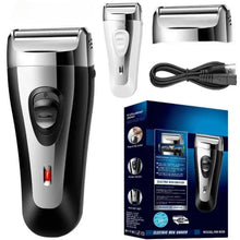 Load image into Gallery viewer, Powerful Rechargeable Shaver for Men Foil Electric Shaver Beard Head Shaving Electric Razor Facial USB with Extra Mesh