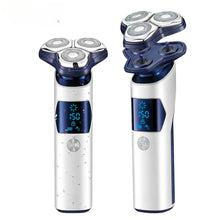 Load image into Gallery viewer, Electric Shaver For Men Washable Beard Rotary Electric Razor Rechargeable Facial Shaving Machine Wet Dry USB