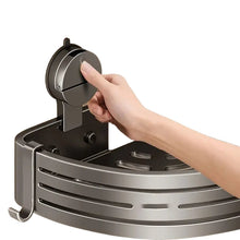 Load image into Gallery viewer, Perforation-Free Bathroom Storage Tripod Wall-Mounted Adjustable Storage Shelf Bathroom Suction Cup Corner Rust-Proof Drain Rack