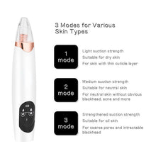 Load image into Gallery viewer, Electric Vacuum Suction Blackhead Remover Multifunction Deep Pore Cleaning Exfoliating Firming Facial Care Massager Beauty Tool