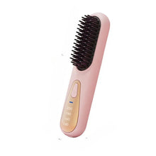 Load image into Gallery viewer, Heating Smoothing Brush Styling Straightening Smoothing Comb Hair Straightener Heat Pressing Combs For Women Girls Family