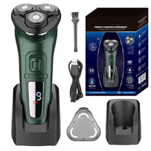 Load image into Gallery viewer, LCD Display IPX7 Waterproof Electric Shaver for Men Wet Dry Beard Electric Razor Facial Shaving Machine Rechargeable
