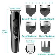 Load image into Gallery viewer, Hair Trimmer Cordless Hair Cutting Machine Electric Haircut Professional Hair Clipper Digital Display Trimmer for Men
