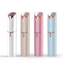Load image into Gallery viewer, Electric Facial Hair Removal Epilator Eyebrow Lipstick Shape Painless Facial Sensitive Areas Bikini Depilator Shaver Trimmer