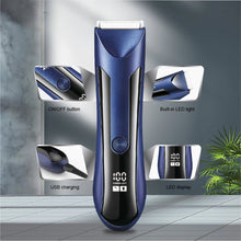 Load image into Gallery viewer, Waterproof Groin Body Pubic Beard Hair Trimmer for Men&Women Electric Ball Shaver & Body Groomer Rechargeable Ceramic Blade