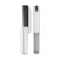 Load image into Gallery viewer, Negative Ion Hair Straightener Styling Comb Electric Hair Brush With Negative Ion LED Display 30s Fast Heating Constant