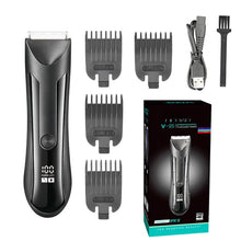 Load image into Gallery viewer, Waterproof Groin Body Pubic Beard Hair Trimmer for Men&Women Electric Ball Shaver & Body Groomer Rechargeable Ceramic Blade