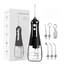Load image into Gallery viewer, Portable Oral Irrigator Dental Water Flosser Rechargeable Dental Water Jet Pick 3 Modes 300ML Tank Waterproof for Cleaning Teeth