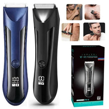 Load image into Gallery viewer, Waterproof Groin Body Pubic Beard Hair Trimmer for Men&Women Electric Ball Shaver & Body Groomer Rechargeable Ceramic Blade