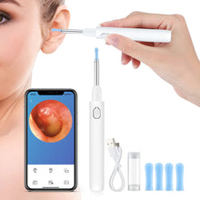 Load image into Gallery viewer, Wireless Smart Visual Ear Pick Removal Ear Wax Cleaner Spoon 3.5mm 500W HD Camera Otoscope LED Light Cleaning Kit Health Care