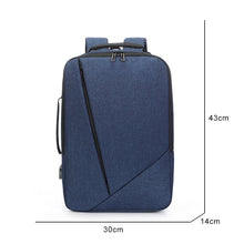 Load image into Gallery viewer, Business Men's Backpack USB Charging Personality Rucksack Man Multifunctional Waterproof Oxford Cloth Bag For Laptop