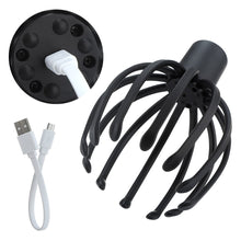 Load image into Gallery viewer, Electric Octopus Claw Scalp Massager Stress Relief Therapeutic Head Scratcher Stress Relief and Hair Stimulation Hands-Free USB