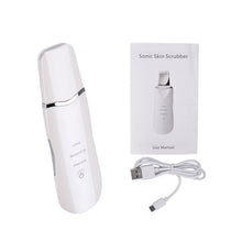 Load image into Gallery viewer, Ultrasonic Facail Skin Scrubber Ion Deep Cleaning Pore Dirt Cleaner Exfoliating Blackhead Remover Face Lifting Peeling Machine