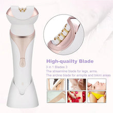 Load image into Gallery viewer, 4 IN 1 Painless Epilator Depilator For Lady Full Body Electric Hair Removal Shaver Foot File Callus Remover