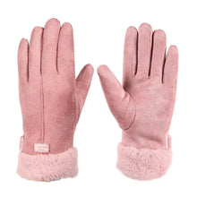 Load image into Gallery viewer, Women Full Finger Gloves USB Charging Heating Gloves 3D Ergonomics Ladies Warming Gloves Outdoor Cycling Electric Gloves