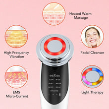 Load image into Gallery viewer, 7 In 1 RF Face Massager Skin Rejuvenation Mesotherapy Facial Lifting LED Phototherapy Wrinkle Remover Beauty Vibration Device