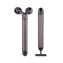 Load image into Gallery viewer, 24k Gold Energy Beauty Bar Facial Face Massager 3D Roller Electric Sonic Energy & T Shape Arm Eye Nose Head Massager Face Lift