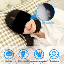 Load image into Gallery viewer, USB Steam Sleeping Eye Mask Shading Mask For Sleep Soft Adjustable Temperature Control Electric Heated Eye Mask to Relieve Eye