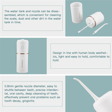 Load image into Gallery viewer, Portable Water Dental Flosser Dental Teeth Irrigator 3 Modes Key Electric Oral Irrigator Water Jet USB Rechargeable