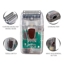 Load image into Gallery viewer, Rechargeable Electric Hair Clipper Men Hair Cutting Machine Transparent Cover Beard Hair Trimmer Cordless Hair Clipper Set