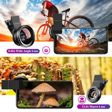 Load image into Gallery viewer, Professional Phone Camera Lens 12.5x Macro Camera Photo HD 0.45x Super Wide Angle Lens for Samsung IPhone All Smartphones