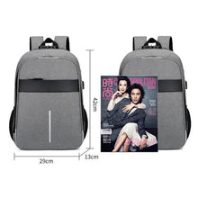 Load image into Gallery viewer, Backpack For Men Multifunctional Waterproof Oxford Cloth Urban Bag For Laptop 13.3 Inch USB Charging Luxury Gray Rucksack Men