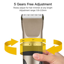 Load image into Gallery viewer, Professional Hair Trimmer Digital Usb Rechargeable Hair Clipper for Men Haircut Ceramic Blade Razor Hair Cutter Barber Machine