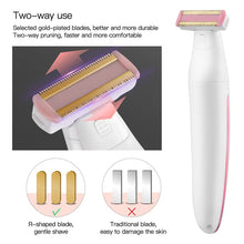 Load image into Gallery viewer, Waterproof Electric Women Epilator Hair Removal Face Bikini Legs Depilatory Trimmer Razors Lady Shaver Cordless Haircut Machine (White)