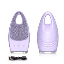 Load image into Gallery viewer, Facial Cleansing Brush Electric Face Clean Device Facial Massager Skin Cleaner Sonic Vibration Deep Pore Cleaning Brush