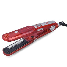Load image into Gallery viewer, 2 In 1 Steam Straightenerfour-Gear Temperature Adjustment Curling Iron Flat Iron Curling Iron Hair Curler for Women Hair