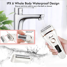 Load image into Gallery viewer, Electric Razors for Women Ladies Electric Shaver for Legs and Underarms Cordless Rechargeable Body Hair Remover with LED Display