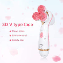 Load image into Gallery viewer, Waterproof Facial Brush Powered Facial Cleansing Spin Brush Electric Ultrasonic Face Cleaning Devices Mini 2 Cleanser Two Speed