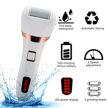 Load image into Gallery viewer, Electric Foot File Two-Speed Adjustment Pedicure Tools Dead Skin Callus Remover USB Foot Grind Machine Portable Foot Care Tool