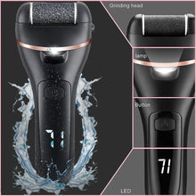 Load image into Gallery viewer, Rechargeable Electric Foot File Callus Remover Machine Pedicure Device Foot Care Tools Feet For Heels Remove Dead Skin black