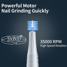 Load image into Gallery viewer, New Rechargeable Electric Cordless Nail Drill Machine 35,000 RPM & UV Gel Nail Dryer Lamp Salon Expert Nail Art Manicure Tools