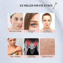 Load image into Gallery viewer, Stainless Steel Dual-ended Facial Massage Roller Face Eye Ice Roller For Puffiness Migraine Pain Relief Beauty SPA SkinCare Tool
