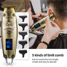 Load image into Gallery viewer, Chargeable Electric Hair Cutting Machine Hair Beard Clipper Men's Shaver Mute Trimmer Barber Professional hair Clipper