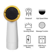 Load image into Gallery viewer, New Electric Pedicure Smooth Machine Callus Remover USB Charge Foot for Heels Grinder Files Absorbing Portable Clean Care