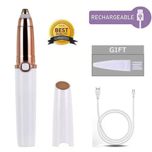 Load image into Gallery viewer, USB NEW Charger Design Eyebrow Trimmer for Women Electrical Eyebrow Hair Remover Eyebrow Razor Portable Epilator Facial Remover